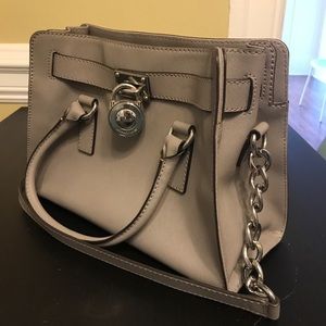 Michael Kors - Grey Chain Shoulder Purse Bag Gray